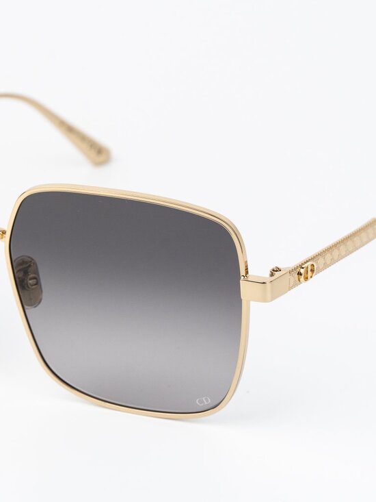 Dior Women Sunglasses Gold Grey Gradient Square Oversized DIORCANNAGE S1U B0A1 main image 7
